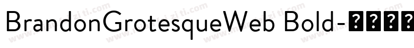 BrandonGrotesqueWeb Bold字体转换